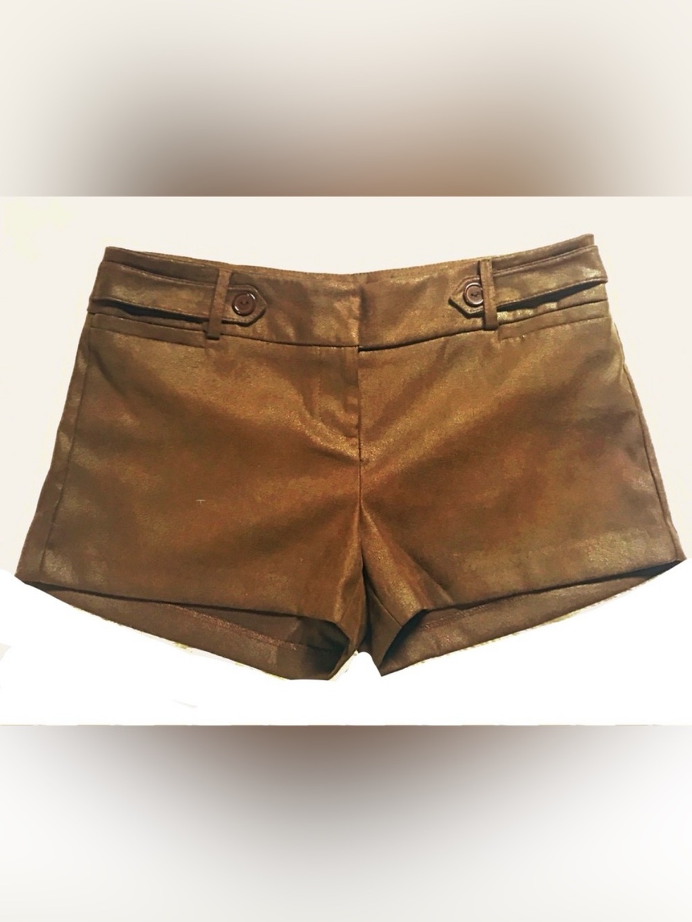 🍫Chocolate Brown Coated Dressy Shorts
